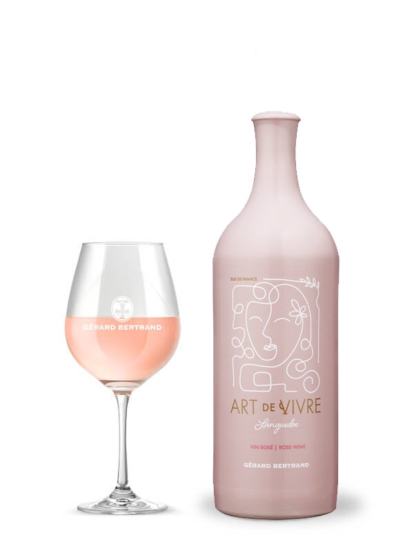 Art de Vivre rosé 2022 75cl AOP Languedoc 75cl bouteille en céramique