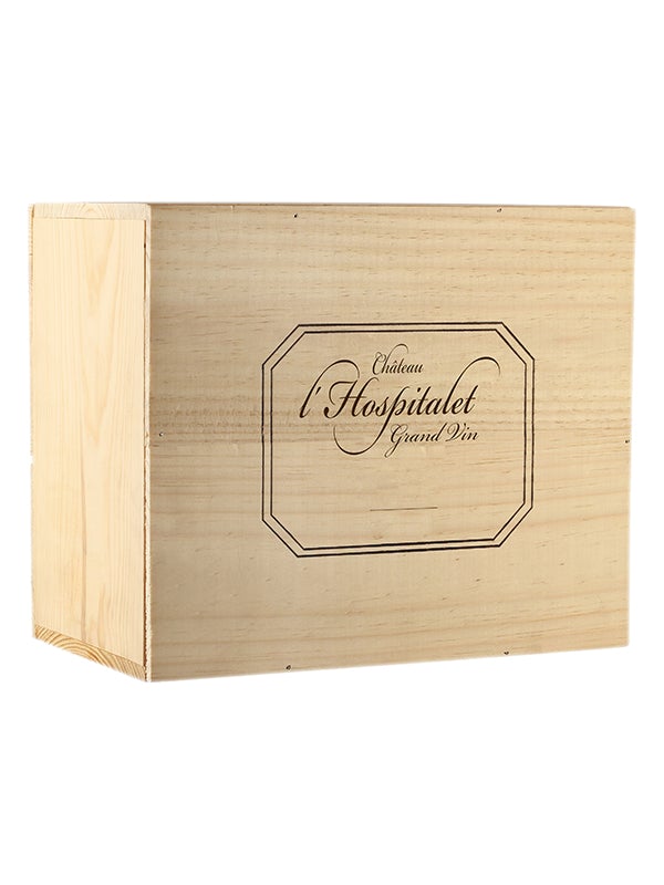Château L'Hospitalet Grand Vin Blanc 2020 - Wooden Case 6 Bottles 