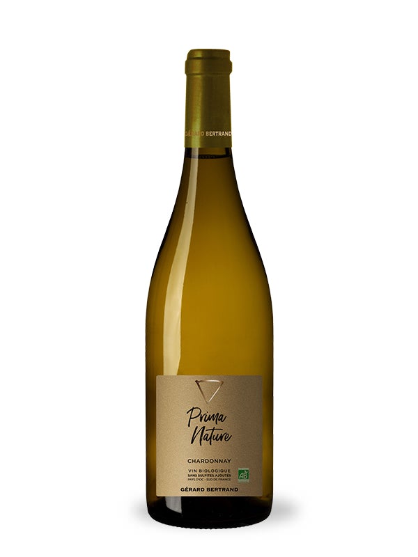 Prima Nature chardonnay 2021 organic wine without sulfites Gérard